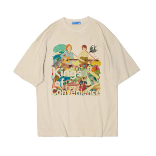 Kings of Convenience便利之王music短袖bf男女情侣T恤纯棉tshirt