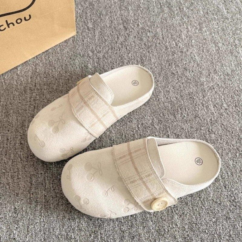 松糕底拖鞋包头平跟合成革,女鞋,其他拖鞋,淘宝优惠券,粉丝福利购,淘宝优惠卷