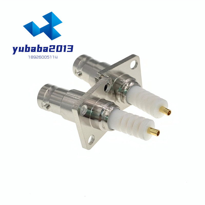 SHV高压连接器 5000V SHV-KFD SHV-JFD BNC高压4孔法兰SHV母座5KV