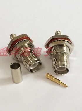 RP-TNC-KY-3 压接LMR195/RG142/RG58射频线 TNC反接防水母头 内针
