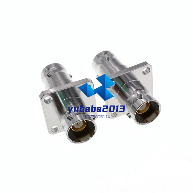 TRB-KKY 1553B总线连接器转接头 BNC三同轴母对母法兰4孔安装 TRB