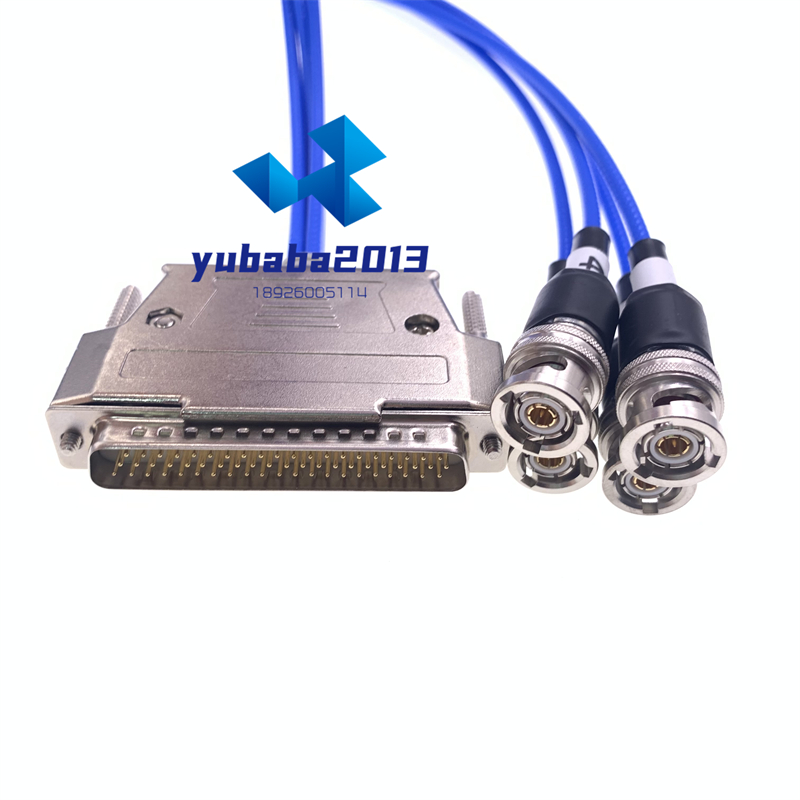 SCSI连接器转三同轴PL75-47连接线 DB62P转三同轴数据线一分四