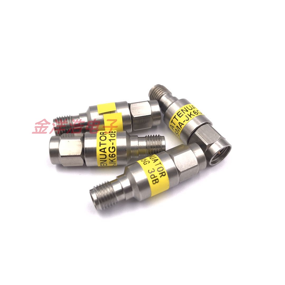2WDC-6GHz SMA衰减器 SMA不锈钢固定衰减器激光雕刻 1-60DB