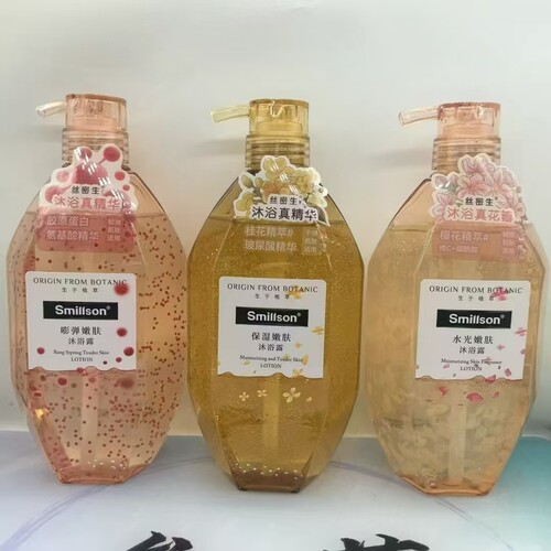 Smillson丝密生嫩肤香氛香桂花樱花花瓣留香保湿滋润沐浴露700ml