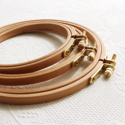 手工刺绣工具原木榉木绣绷十字绣