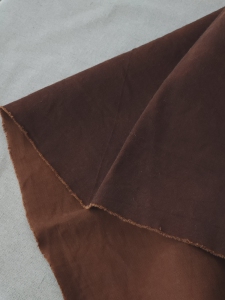 手工diy复古焦糖棕杮染厚质斜纹棉布料服装家居茶席茶包袋手作布
