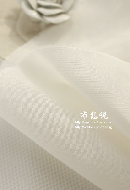 手工家居高定衬衫连衣裙服装面料纯白素色订单双宫真丝棉21姆米