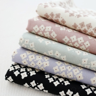 日本进口KOKKA纯棉细帆布包包服装童装帽子手工diy面料清新紫阳花