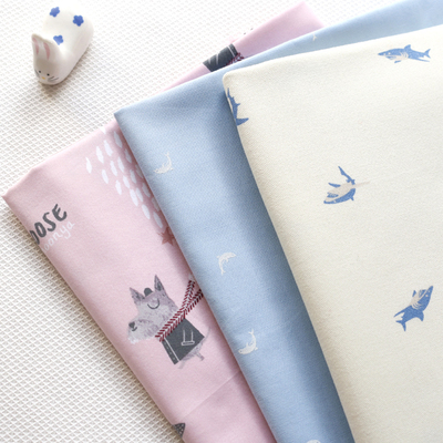 童装棉布料娃衣衬衣卡通