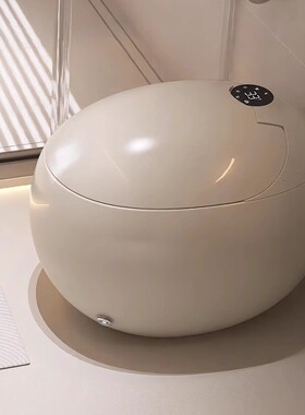 德希顿鸡蛋形DXD9068轻智能马桶圆形彩色网红防溅水半自动坐便器