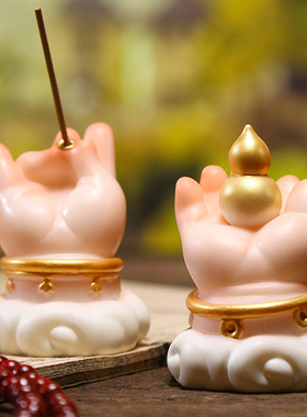 佛手树脂摆件胖fufu佛手寓意招财纳福工艺品家居装饰吉祥开运礼物