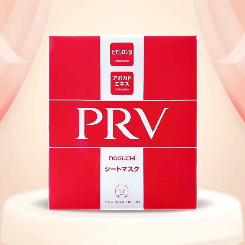 日本NOGUCHI野口PRV保湿面膜玻尿酸烟酰胺鳄梨补水保湿官方正品