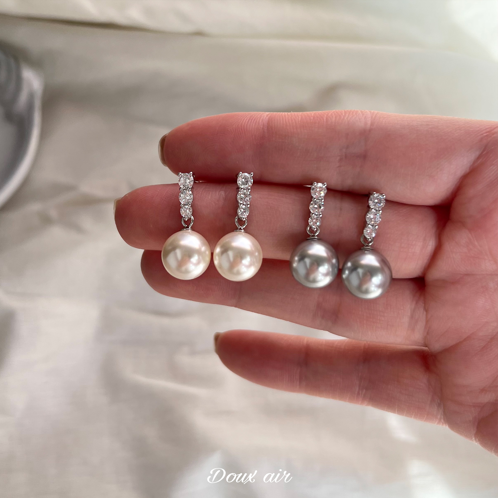 绝甜空气真多麻灰色强光施家珍珠