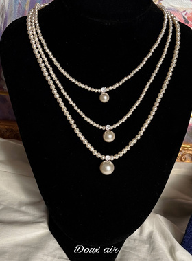 绝甜空气正圆施家珍珠项链