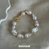 天然巴洛克珍珠手链炫彩强光11 12大巴串珠手串复古气质高级感