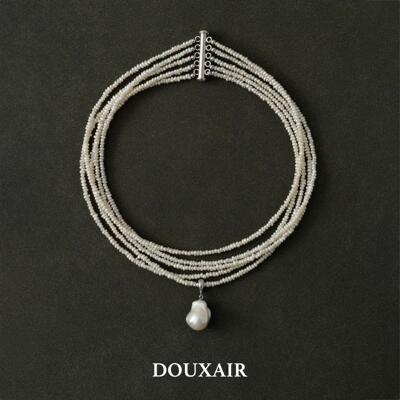 DouxAir天然极细珍珠纯银项链