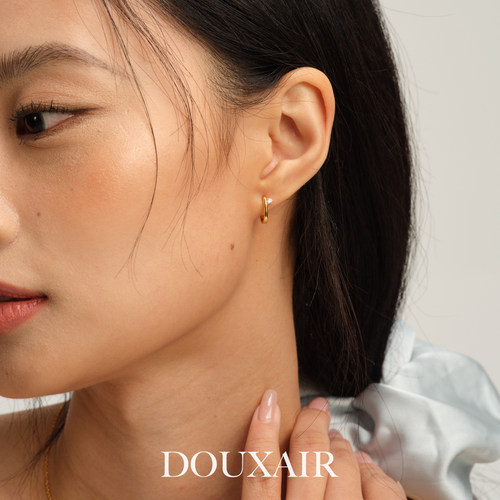 通体s925银针简约钻石耳钉