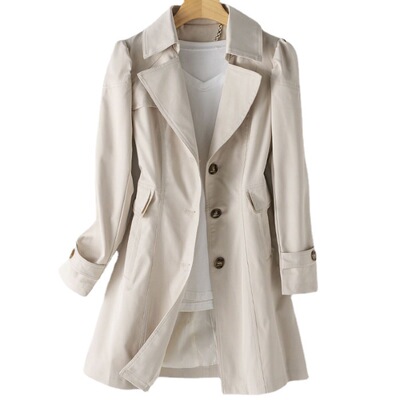 Women'sTrchCoatualSw