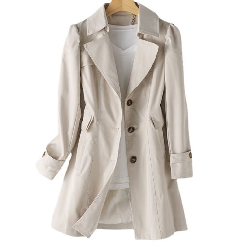Women'sTrchCoatualSw