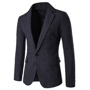 knitted casual man Mens blazer slim suits jacket A男西装 suit