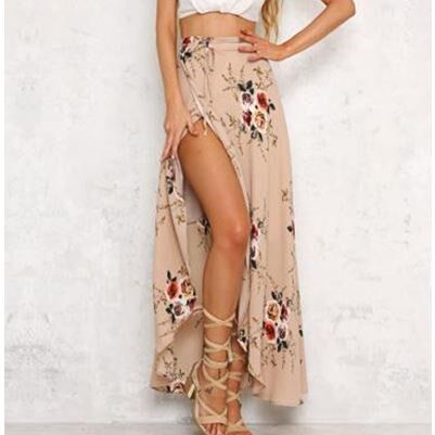 Vintage floral print long skirts women Summer  beach skirt在类目 女装/女士精品, 半身裙中 - 来自Buy2taobao.com提供专业的淘宝代购服务