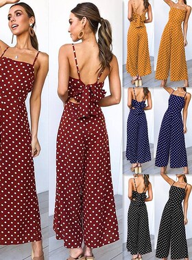 2019 Summer Sleeveless Jumpsuit Women Causal Overalls Pants