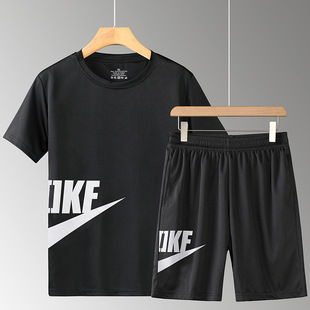 suit 2pcs men set clothes wear fitness gym sport man summer