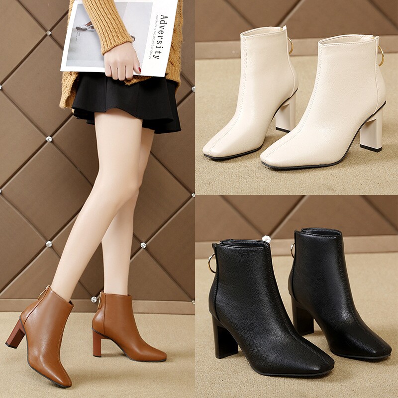 women Boots Booties winter Women's Suede Ankle woman shoes