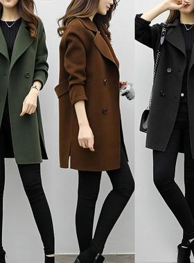 Two Breasted for Ladies Long Suit Coat Jacket Women blazers