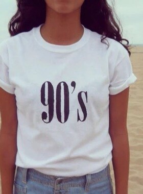 T-Shirts Fashion Women Summer Tshirts Female Retro Tops Tees