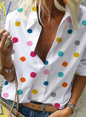 Fashion Shirt plus size Tops Shirts office fat women Blouse