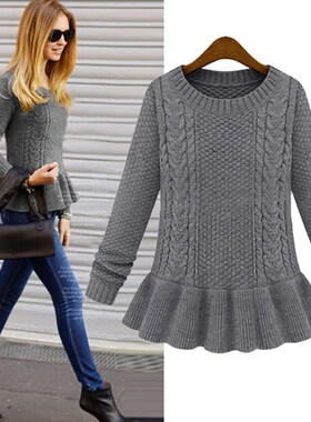 2018women dresses spring sweaters winter dress sweater skirt