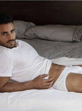 男士内裤高叉三角裤纯棉性感显大U凸囊袋舒适透气吸汗抗菌3条CIN2