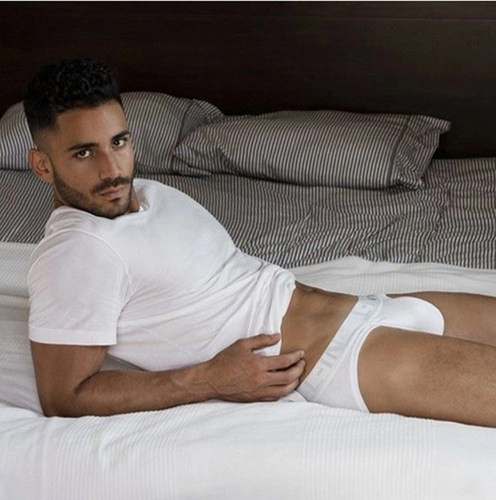 男士高叉三角裤3条装U凸性感显大