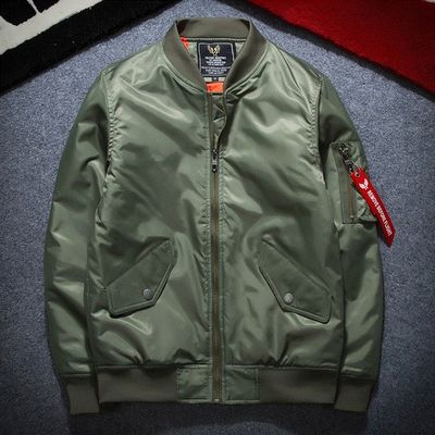 Autumn parkas Army Green bomber jacket Women coat zipper 女