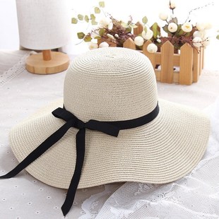 summer straw hat women big wide brim beach hat panama hat
