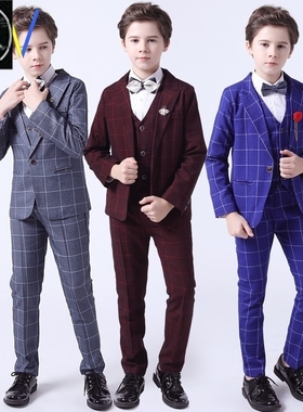 Kids boys suit for Baby boy formal Clothes jacket pants set