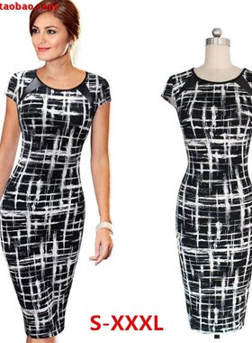 2017summer women sexy pencil dress ladies office dresses 3XL