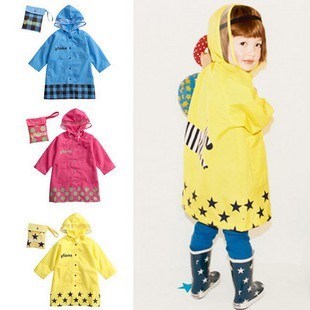 Cute cartoon children raincoat  Baby poncho 儿童雨衣