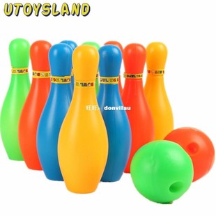 11cm Height Kids Plastic Bowling Set Outdoor Mini