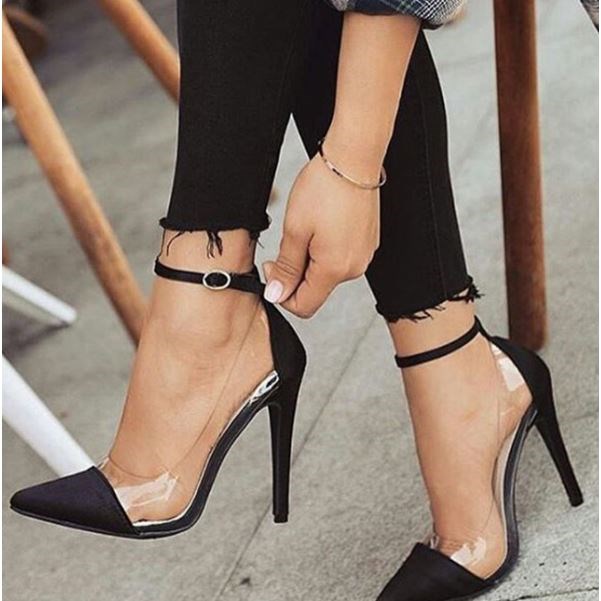 2018尖头拼色妇女单鞋Pointed women's single shoesобувь