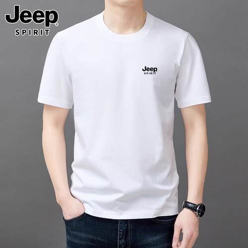 JEEPSPIRIT圆领短袖T恤