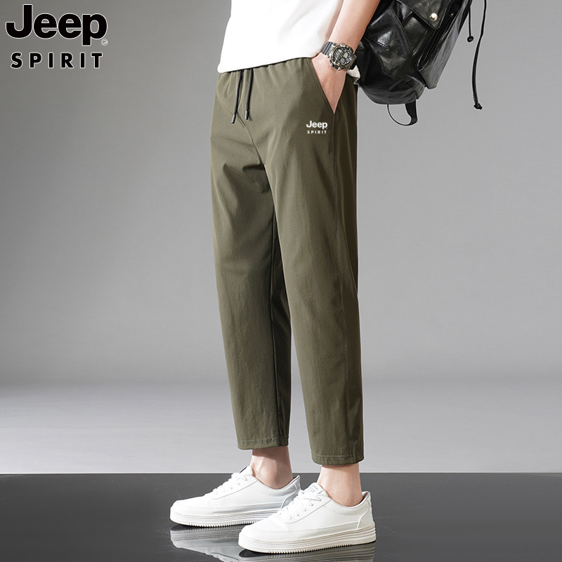 JEEPSPIRIT吉普夏季休闲九分裤
