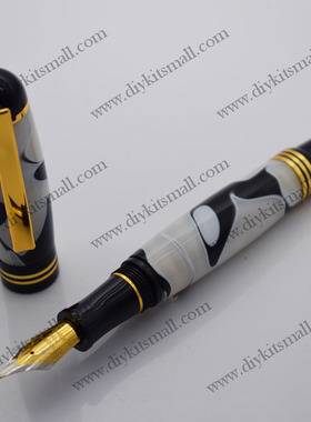 日征 FP71#车旋丘吉尔钢笔笔配件金属钢笔 不锈钢明尖 送礼高档笔