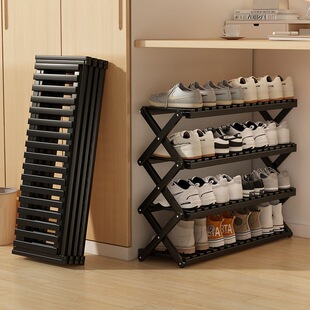 折叠鞋架子家用门口多层免安装多层经济型出租屋宿舍收纳小型鞋柜