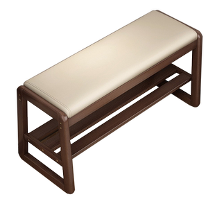 家用鞋架子入户门口实木换鞋凳简约多层收纳穿鞋凳多功能超窄鞋柜