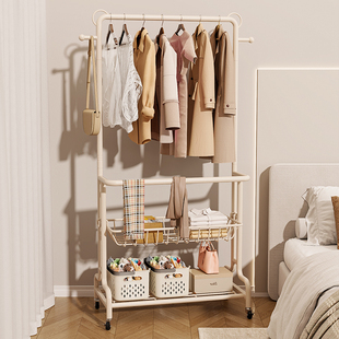 衣架落地卧室挂衣架家用室内房间轻奢晾衣架多功能收纳置物衣帽架