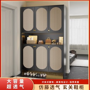 楼道鞋 架 柜家用门口2025新款 入户门玄关储物收纳柜一体靠墙钢制鞋