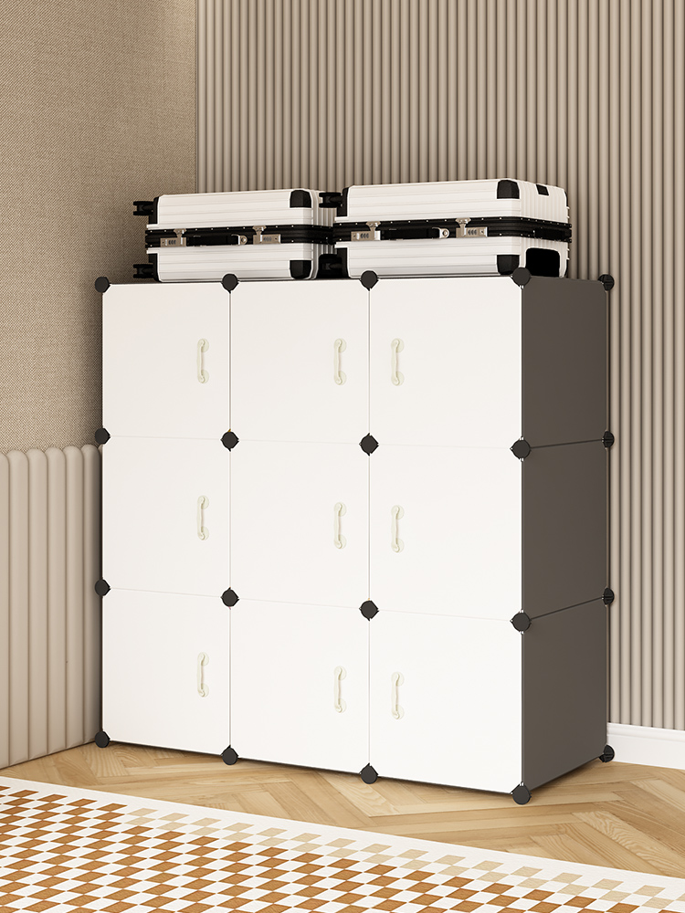 衣物收纳柜家用卧室简易衣柜出租房用组装衣橱小户型儿童衣橱加厚