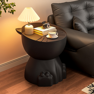 沙发边几边柜边桌客厅创意角几迷你阳台茶几中古风卧室床边小桌子